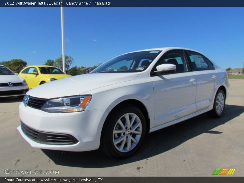 Candy White / Titan Black 2012 Volkswagen Jetta SE Sedan