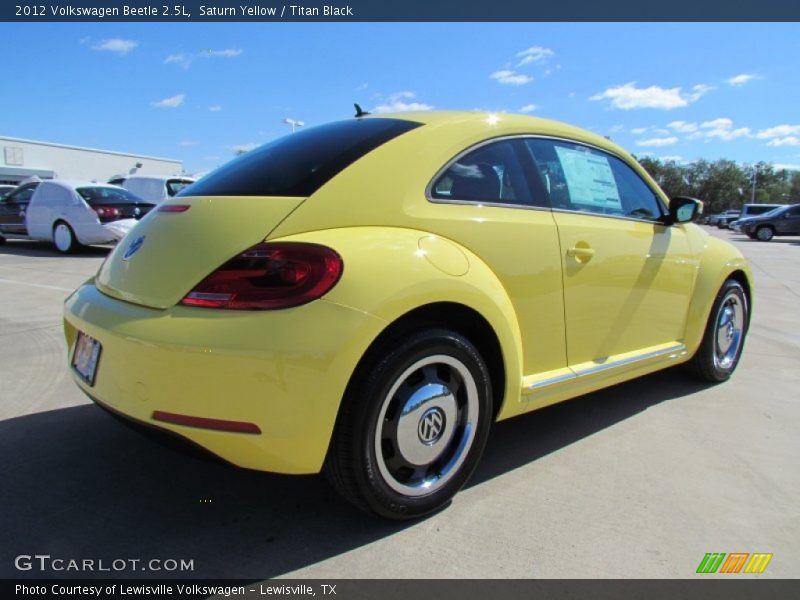 Saturn Yellow / Titan Black 2012 Volkswagen Beetle 2.5L