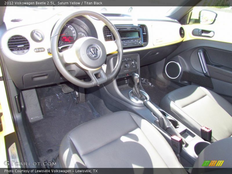 Saturn Yellow / Titan Black 2012 Volkswagen Beetle 2.5L
