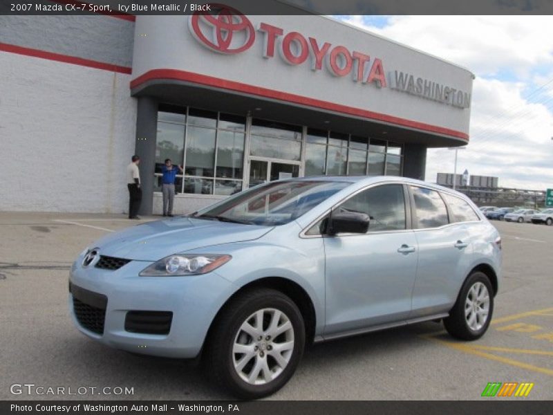 Icy Blue Metallic / Black 2007 Mazda CX-7 Sport