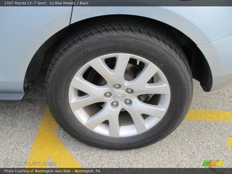 Icy Blue Metallic / Black 2007 Mazda CX-7 Sport