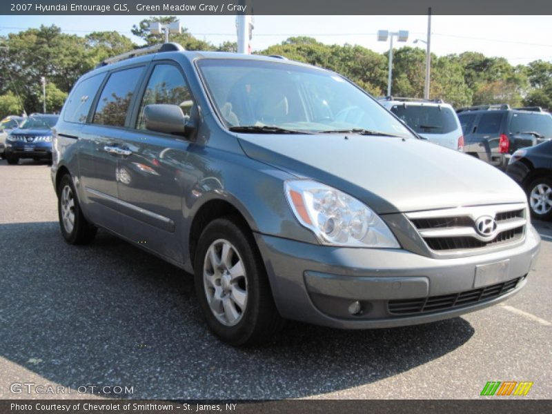 Green Meadow Gray / Gray 2007 Hyundai Entourage GLS