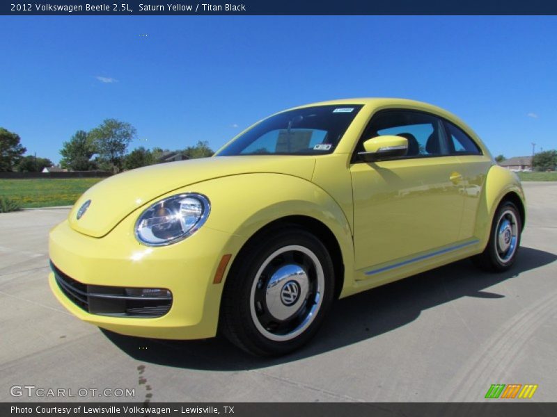 Saturn Yellow / Titan Black 2012 Volkswagen Beetle 2.5L