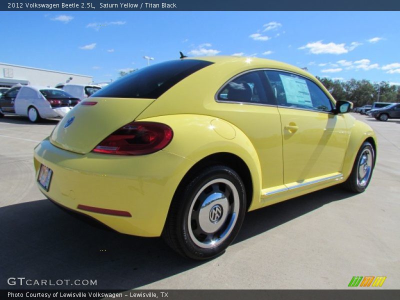 Saturn Yellow / Titan Black 2012 Volkswagen Beetle 2.5L