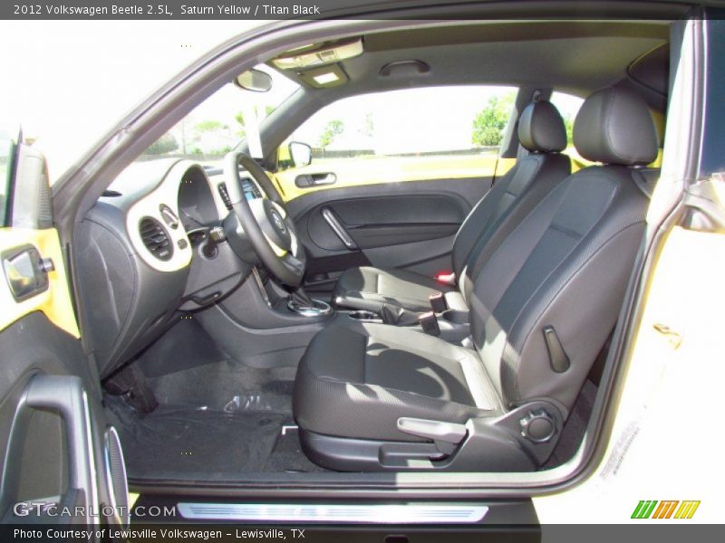 Saturn Yellow / Titan Black 2012 Volkswagen Beetle 2.5L