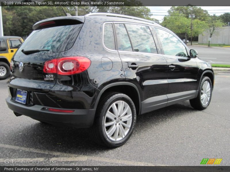 Deep Black Metallic / Sandstone 2009 Volkswagen Tiguan SEL 4Motion