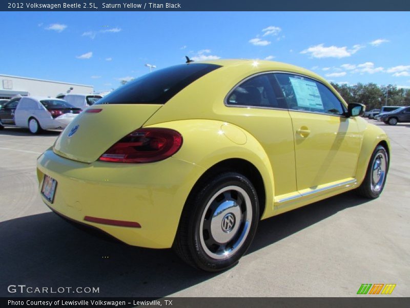 Saturn Yellow / Titan Black 2012 Volkswagen Beetle 2.5L