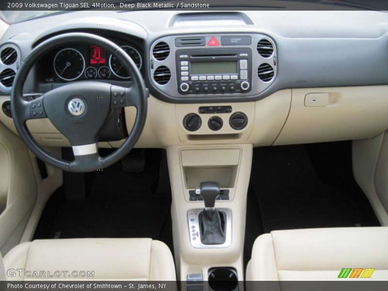 Deep Black Metallic / Sandstone 2009 Volkswagen Tiguan SEL 4Motion