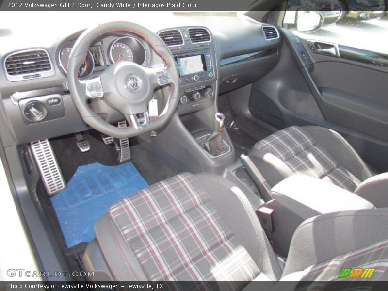 Candy White / Interlagos Plaid Cloth 2012 Volkswagen GTI 2 Door