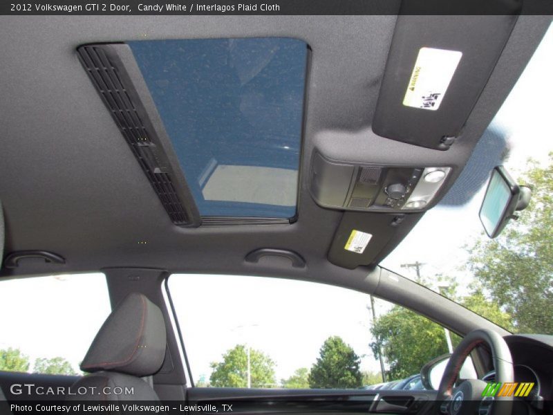 Candy White / Interlagos Plaid Cloth 2012 Volkswagen GTI 2 Door