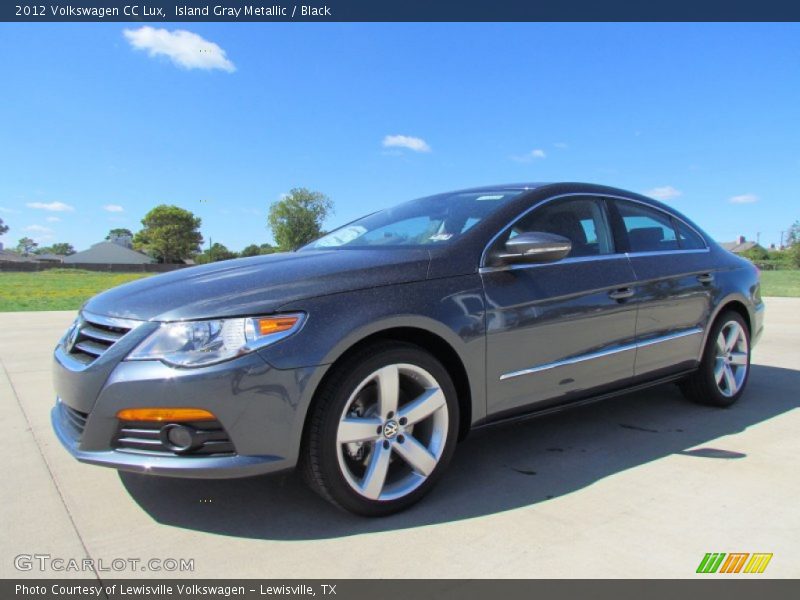 Island Gray Metallic / Black 2012 Volkswagen CC Lux