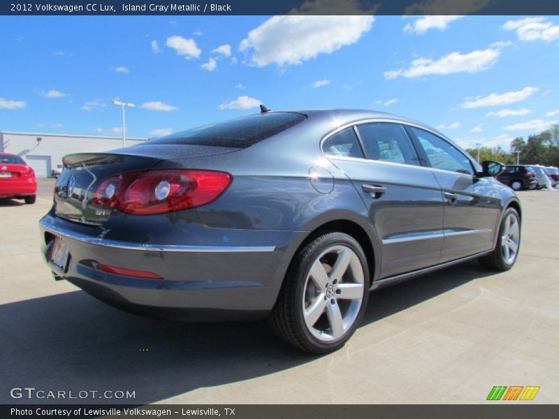 Island Gray Metallic / Black 2012 Volkswagen CC Lux