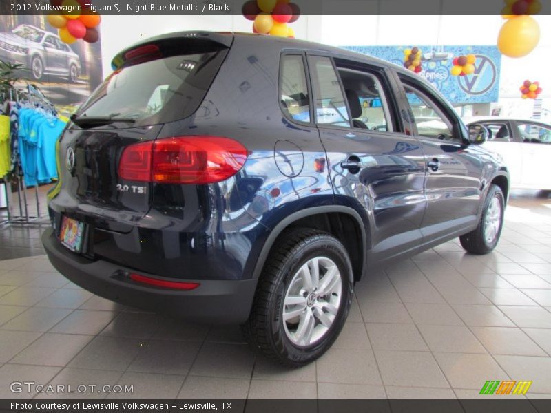 Night Blue Metallic / Black 2012 Volkswagen Tiguan S