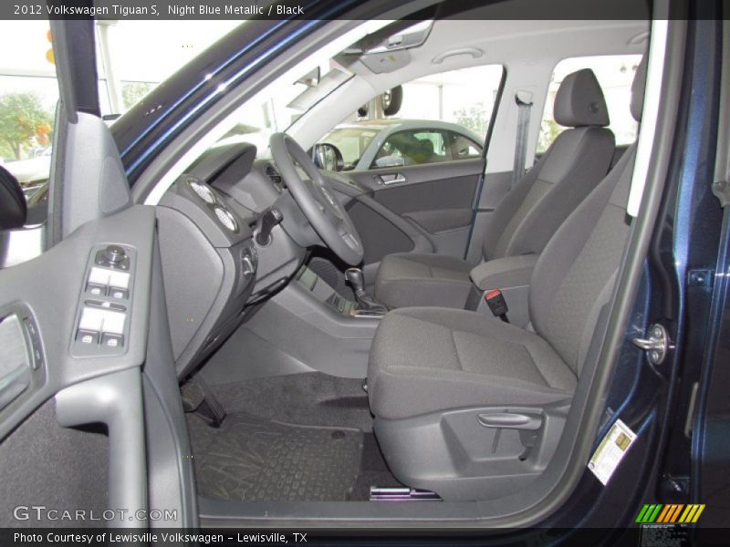 Night Blue Metallic / Black 2012 Volkswagen Tiguan S