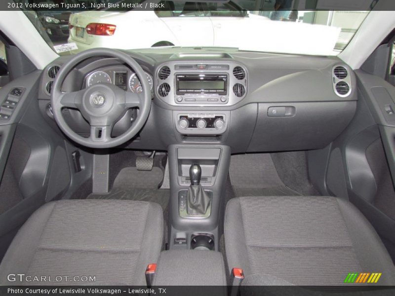 Night Blue Metallic / Black 2012 Volkswagen Tiguan S