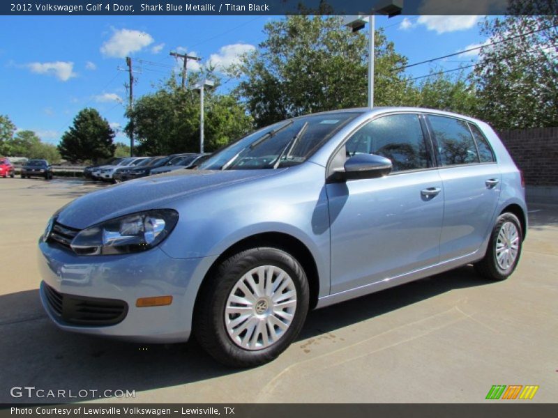 Shark Blue Metallic / Titan Black 2012 Volkswagen Golf 4 Door