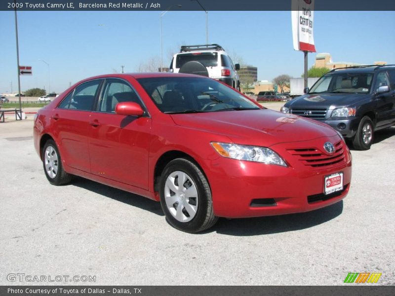 Barcelona Red Metallic / Ash 2009 Toyota Camry LE