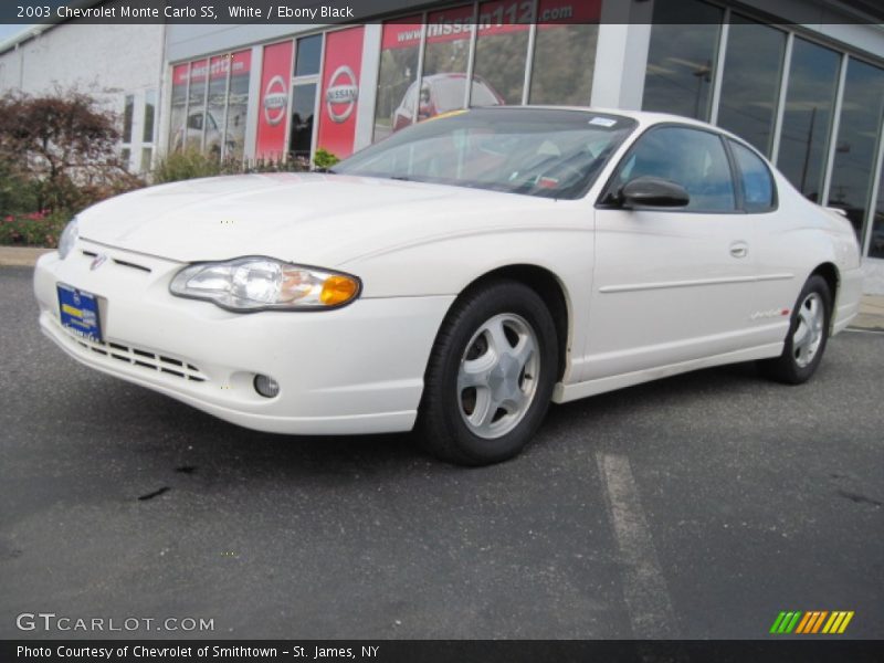 White / Ebony Black 2003 Chevrolet Monte Carlo SS