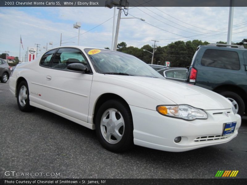 White / Ebony Black 2003 Chevrolet Monte Carlo SS