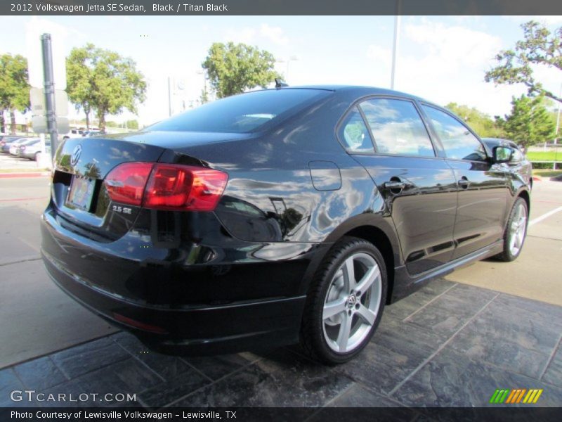 Black / Titan Black 2012 Volkswagen Jetta SE Sedan