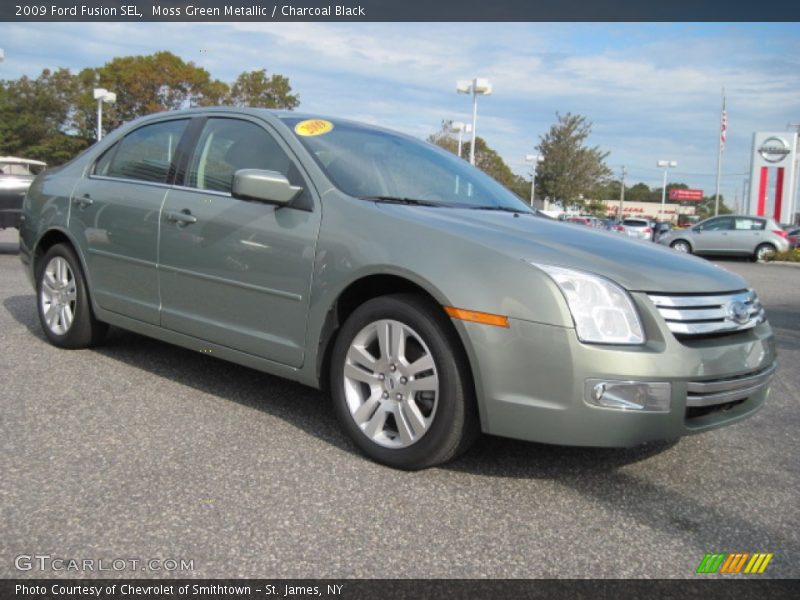 Moss Green Metallic / Charcoal Black 2009 Ford Fusion SEL