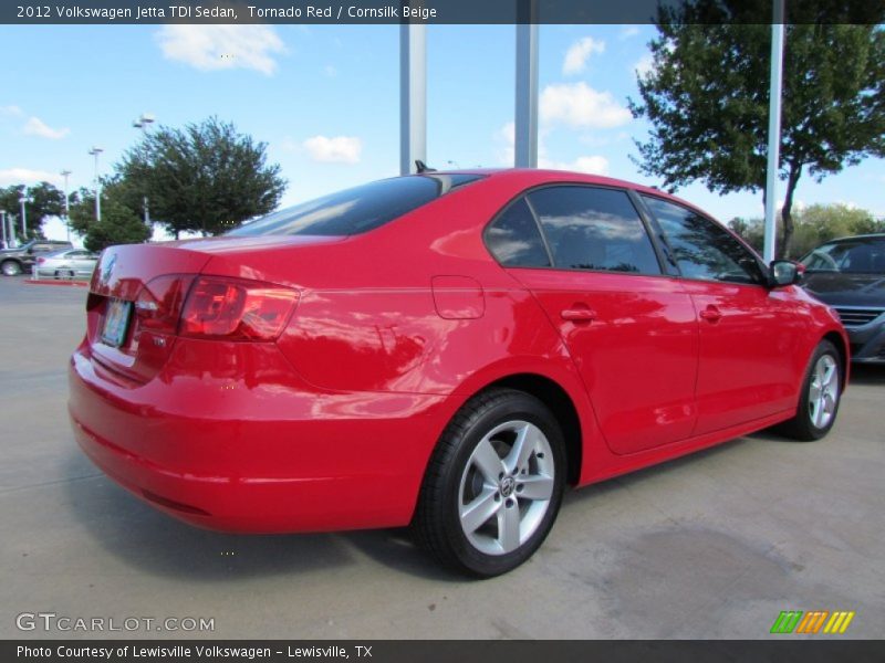 Tornado Red / Cornsilk Beige 2012 Volkswagen Jetta TDI Sedan