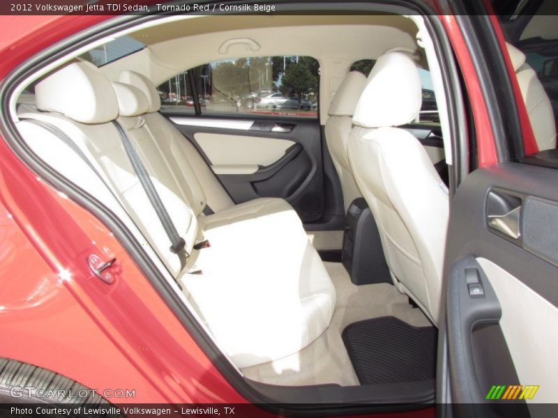 Tornado Red / Cornsilk Beige 2012 Volkswagen Jetta TDI Sedan