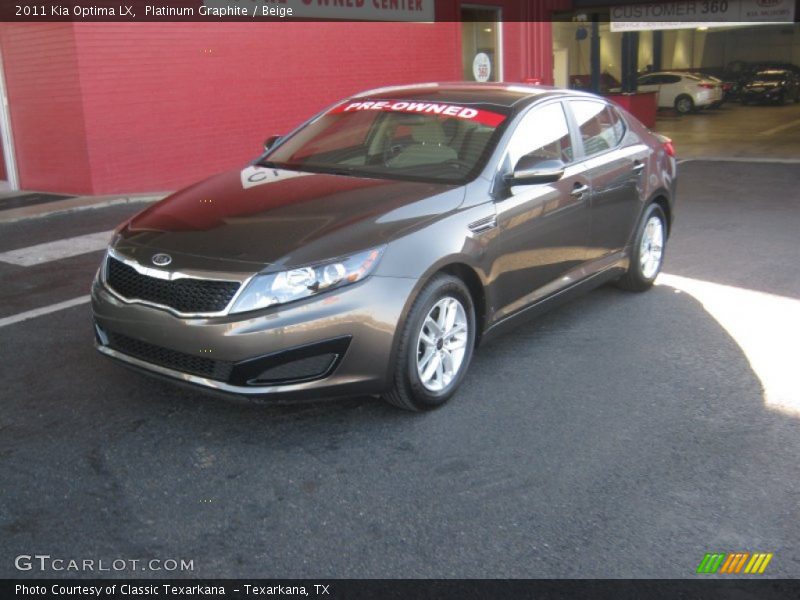 Platinum Graphite / Beige 2011 Kia Optima LX