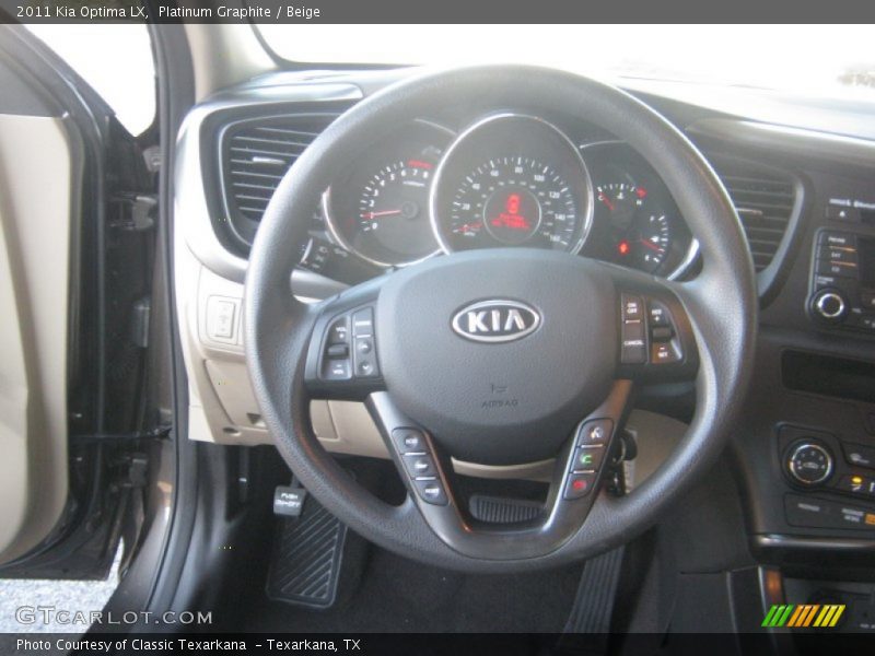 Platinum Graphite / Beige 2011 Kia Optima LX
