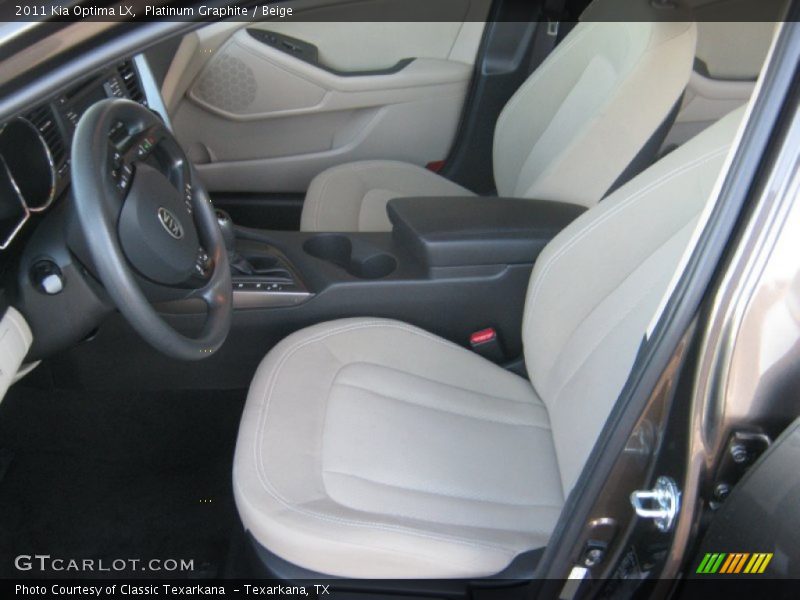 Platinum Graphite / Beige 2011 Kia Optima LX