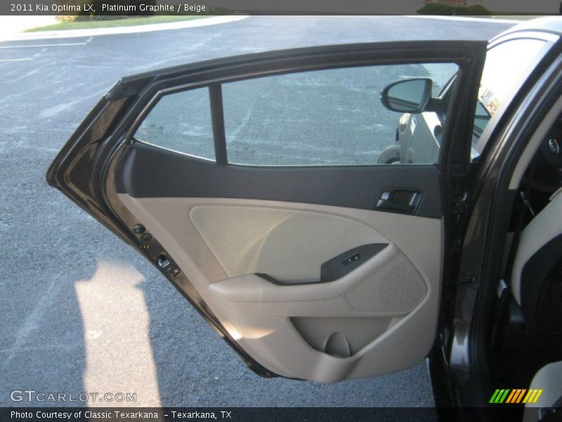 Platinum Graphite / Beige 2011 Kia Optima LX
