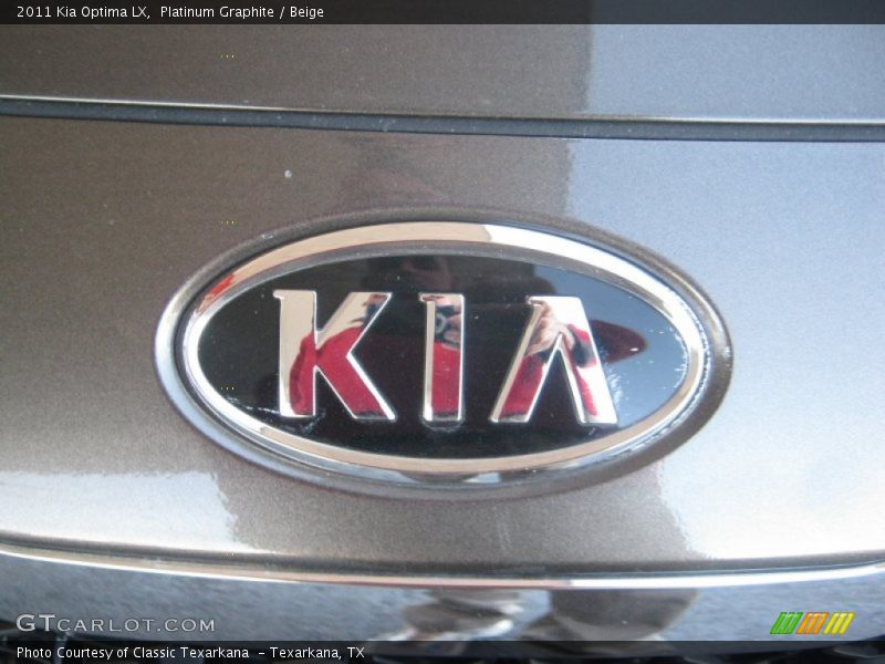 Platinum Graphite / Beige 2011 Kia Optima LX