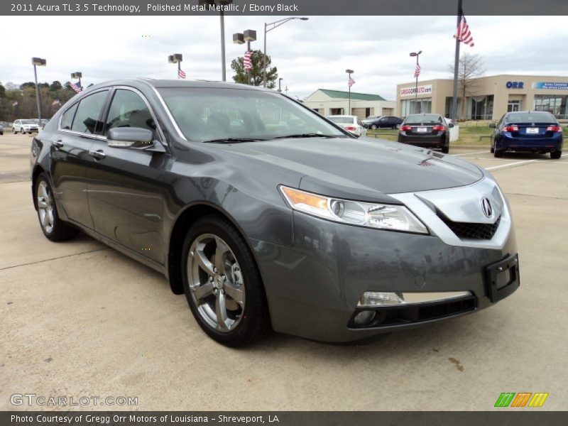 Polished Metal Metallic / Ebony Black 2011 Acura TL 3.5 Technology