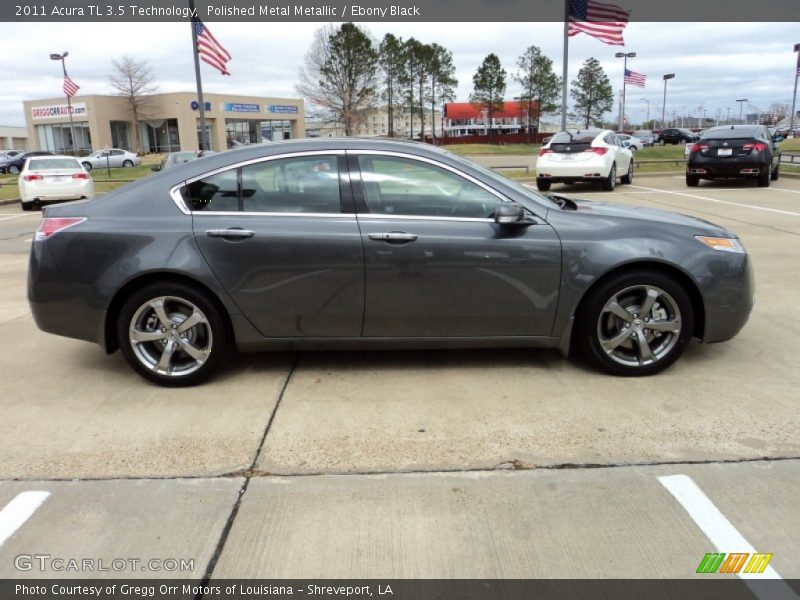 Polished Metal Metallic / Ebony Black 2011 Acura TL 3.5 Technology