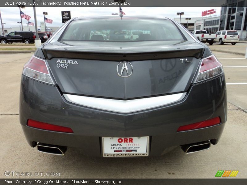 Polished Metal Metallic / Ebony Black 2011 Acura TL 3.5 Technology