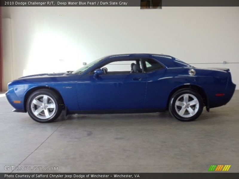 Deep Water Blue Pearl / Dark Slate Gray 2010 Dodge Challenger R/T