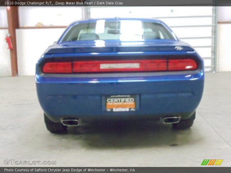 Deep Water Blue Pearl / Dark Slate Gray 2010 Dodge Challenger R/T
