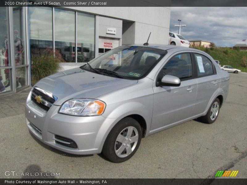 Cosmic Silver / Charcoal 2010 Chevrolet Aveo LT Sedan