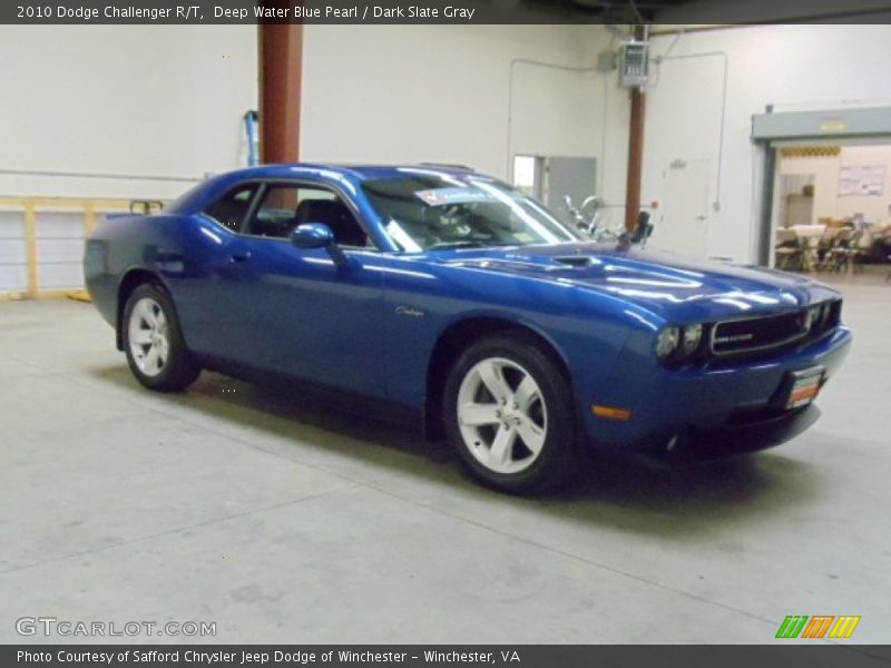 Deep Water Blue Pearl / Dark Slate Gray 2010 Dodge Challenger R/T