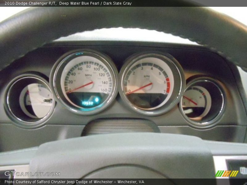Deep Water Blue Pearl / Dark Slate Gray 2010 Dodge Challenger R/T