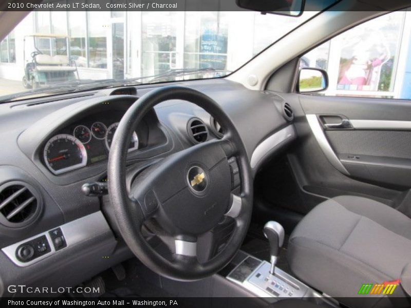 Cosmic Silver / Charcoal 2010 Chevrolet Aveo LT Sedan