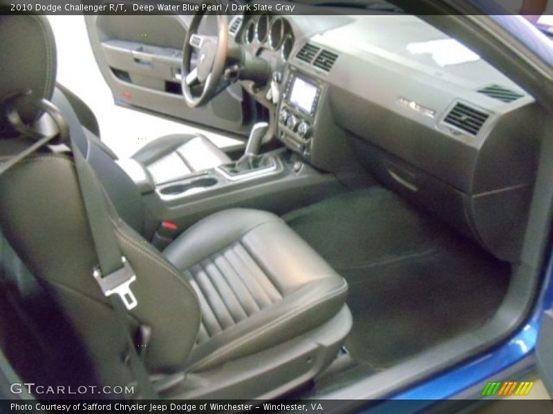 Deep Water Blue Pearl / Dark Slate Gray 2010 Dodge Challenger R/T