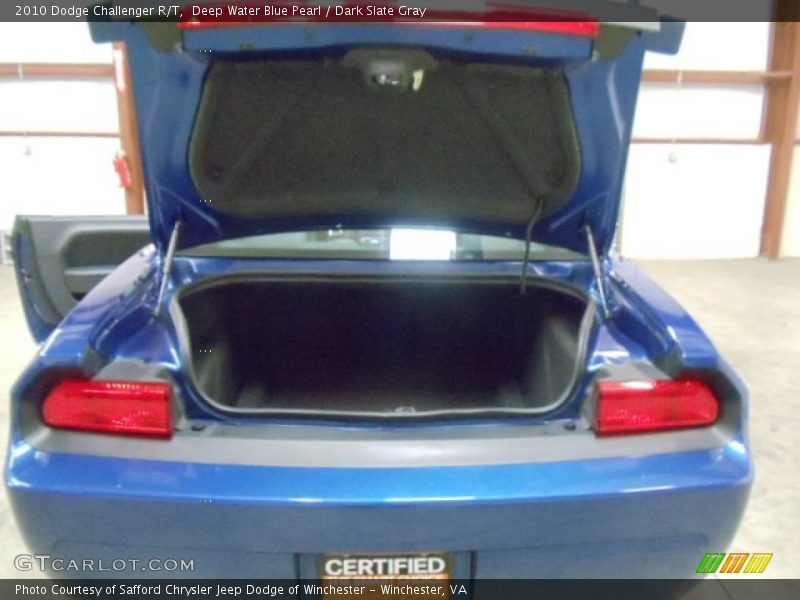 Deep Water Blue Pearl / Dark Slate Gray 2010 Dodge Challenger R/T