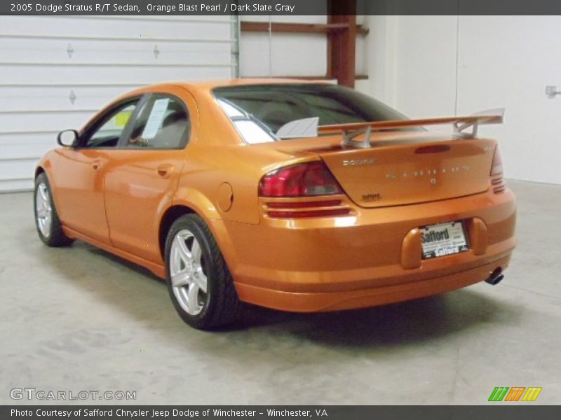 Orange Blast Pearl / Dark Slate Gray 2005 Dodge Stratus R/T Sedan