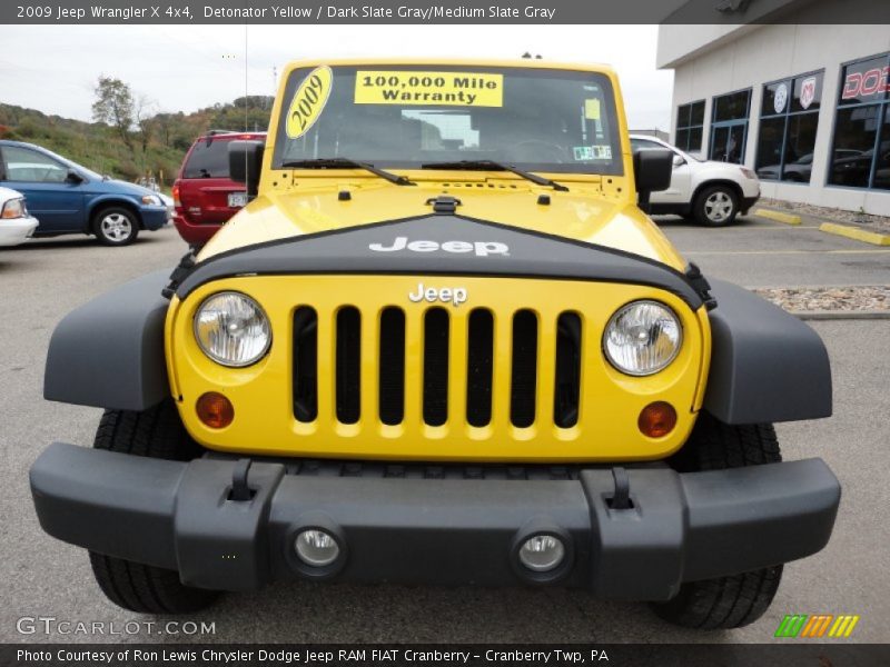 Detonator Yellow / Dark Slate Gray/Medium Slate Gray 2009 Jeep Wrangler X 4x4