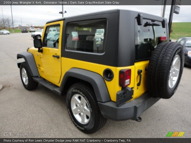 Detonator Yellow / Dark Slate Gray/Medium Slate Gray 2009 Jeep Wrangler X 4x4