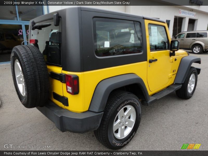 Detonator Yellow / Dark Slate Gray/Medium Slate Gray 2009 Jeep Wrangler X 4x4
