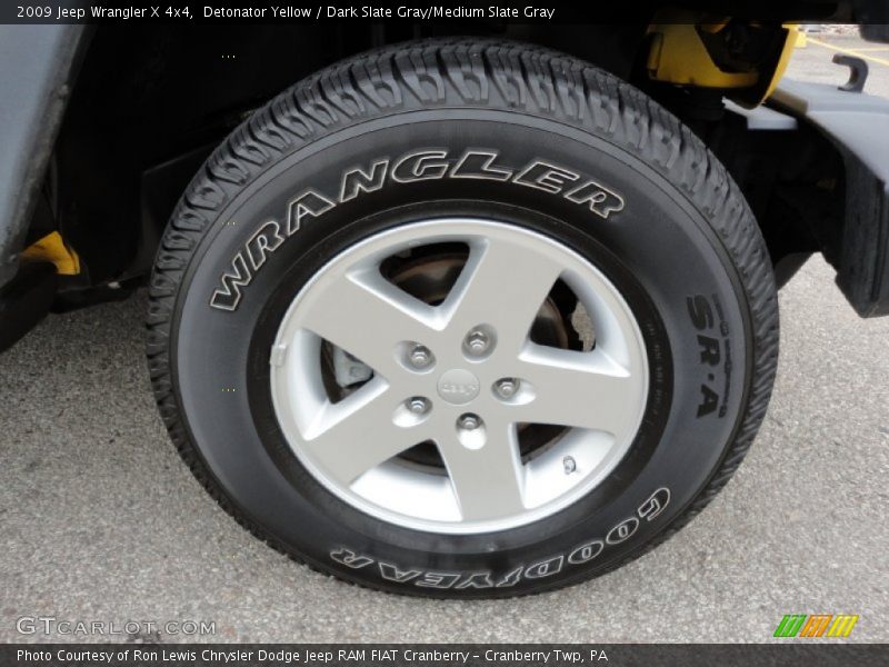 Detonator Yellow / Dark Slate Gray/Medium Slate Gray 2009 Jeep Wrangler X 4x4