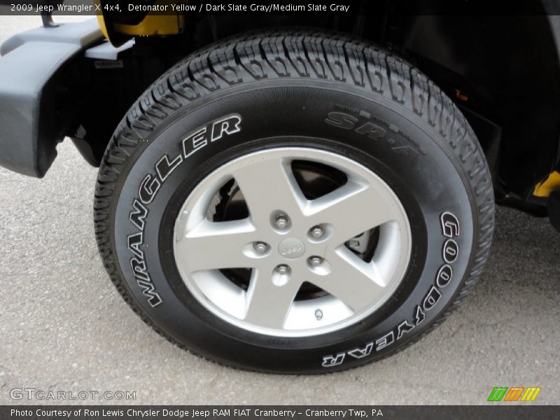 Detonator Yellow / Dark Slate Gray/Medium Slate Gray 2009 Jeep Wrangler X 4x4