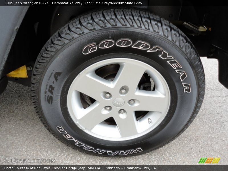 Detonator Yellow / Dark Slate Gray/Medium Slate Gray 2009 Jeep Wrangler X 4x4